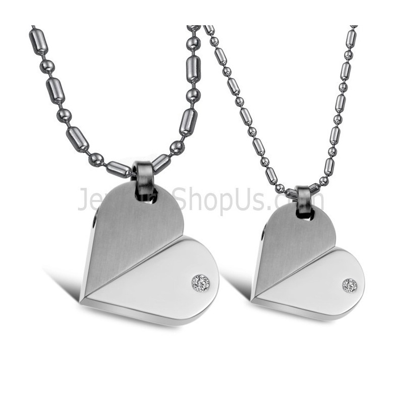 Ciondoli A Forma Di Cuore In Argento Titanio Con Strass E Catene Gratuite 111 Ciondoli A Forma Di Cuore In Argento Titanio Con Strass E Catene Gratuite 111