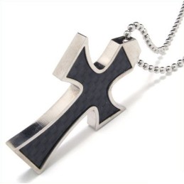 Collana Con Ciondolo A Forma Di Croce In Titanio Puro Di Alta Qualità Per Uomo