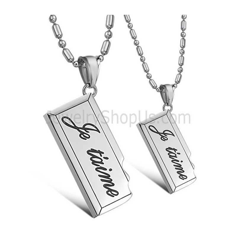 Ciondoli In Argento E Titanio Per Amanti Con Catene Gratuite C624 Ciondoli In Argento E Titanio Per Amanti Con Catene Gratuite C624