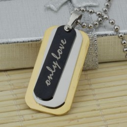 Collana Con Ciondolo In Titanio Puro A 3 Strati Da Uomo, Regalo Gratuito