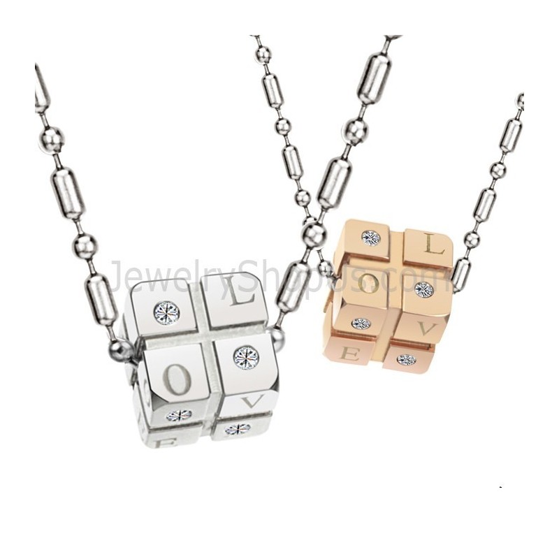 Ciondoli A Forma Di Dadi In Argento Titanio E Oro Rosa Con Strass E Catene Gratuite C309 Ciondoli A Forma Di Dadi In Argento Titanio E Oro Rosa Con Strass E Catene Gratuite C309