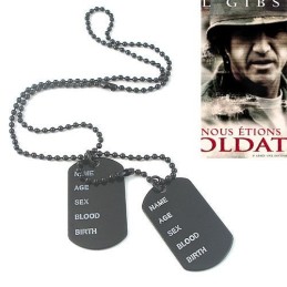 Collana/Pendente Con Targhetta Identificativa "Fantastic Man Us Soldier"