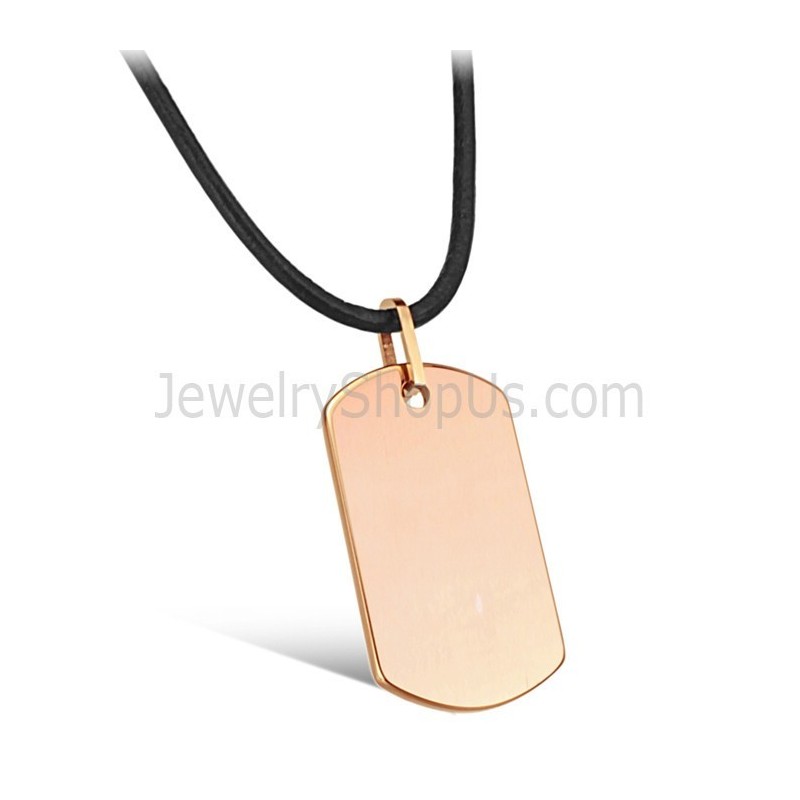 Ciondolo Con Tag In Tungsteno Oro Rosa C633 Ciondolo Con Tag In Tungsteno Oro Rosa C633