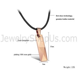 Ciondolo In Tungsteno Con Design Multiforme Intricato In Oro Rosa C629