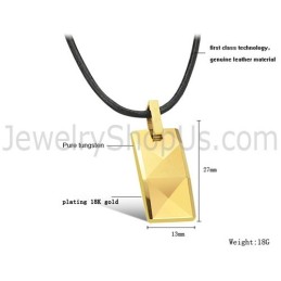 Ciondolo In Tungsteno Oro Lucido C630