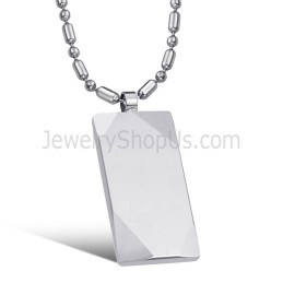 Ciondolo Rettangolare In Argento Tungsteno C638