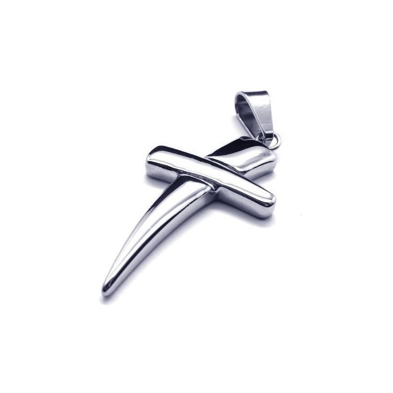 Collana Con Ciondolo A Croce In Titanio Puro Con Croce Da Uomo Cool