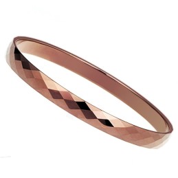 Braccialetti Di Coppia In Oro Rosa Lucidato Al Tungsteno C889