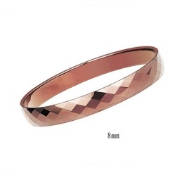 Braccialetti Di Coppia In Oro Rosa Lucidato Al Tungsteno C889