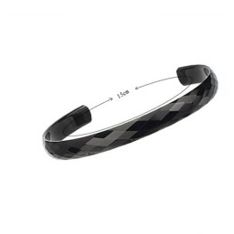 Braccialetti Di Coppia In Tungsteno Nero Lucido C896