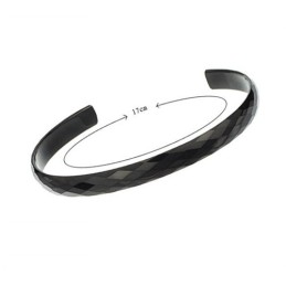 Braccialetti Di Coppia In Tungsteno Nero Lucido C896