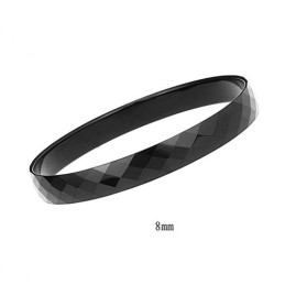Bracciale In Tungsteno Nero Lucido C888