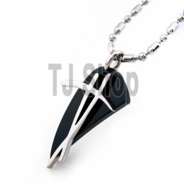 Collana Con Ciondolo In Acciaio Al Titanio Con Simbolo Nero Dell'Uomo Sutra, Regalo