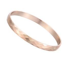 Bracciale In Tungsteno E Oro Rosa Lucido C892