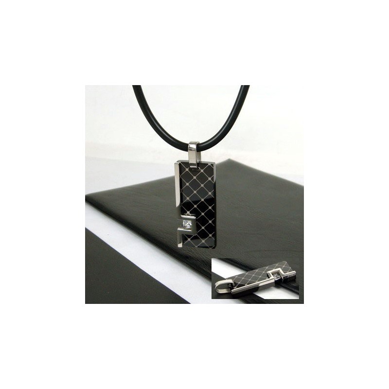 Collana Con Ciondolo In Titanio Puro Con Pietra Preziosa Da Uomo, Regalo Unico Collana Con Ciondolo In Titanio Puro Con Pietra Preziosa Da Uomo, Regalo Unico