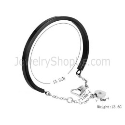 Bracciale Tatanium Regolabile (Nero, Argento, Oro Rosa) Bg810