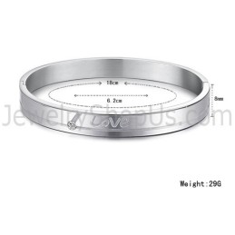 Braccialetti Di Coppia "Love" In Tatanium Con Strass C874