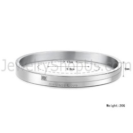 Braccialetti Di Coppia "Endless Love" In Tatanium Con Strass C870