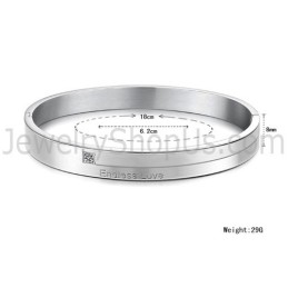 Braccialetti Di Coppia "Endless Love" In Tatanium Con Strass C870