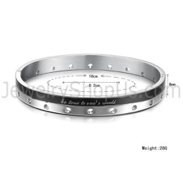 Braccialetti Di Coppia "Be True To One'S World" In Oro Rosa E Nero Tatanium Con Fori Circolari C868
