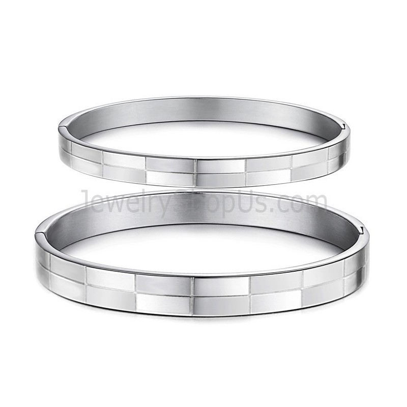 Braccialetti Di Coppia Tatanium Simple-Grid C855