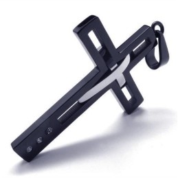 Ciondolo In Acciaio Cool Man Cross S - Catena E Scatola Incluse