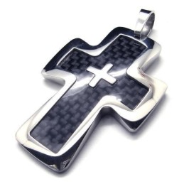 Ciondolo In Acciaio Cool Man Cross S - Catena E Scatola Incluse