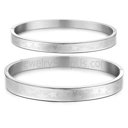 Braccialetti Di Coppia Tatanium Con Stelle C863