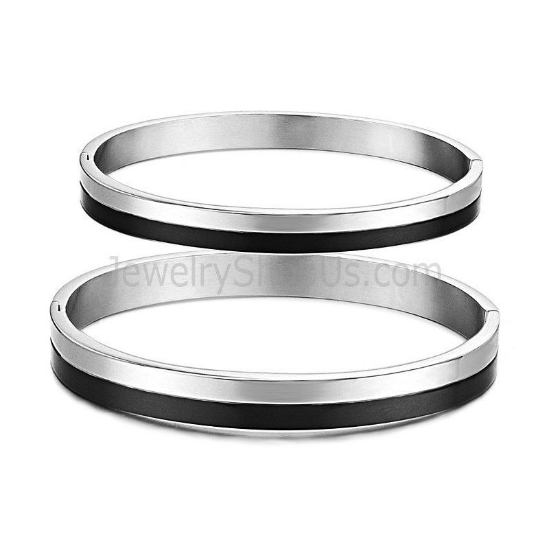 Braccialetti Tatanium Neri E Per Coppie C822 Braccialetti Tatanium Neri E Per Coppie C822
