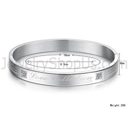 Braccialetti Di Coppia Tatanium "Love Collection" Con Strass C849