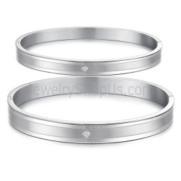 Braccialetti Di Coppia Tatanium "Ture Love Forever" Con Strass C861