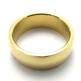 Anello In Titanio Lucido Oro