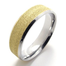 Anello In Titanio Con Perle Colorate