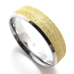 Anello In Titanio Con Perle Colorate