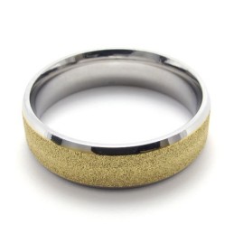 Anello In Titanio Con Perle Colorate