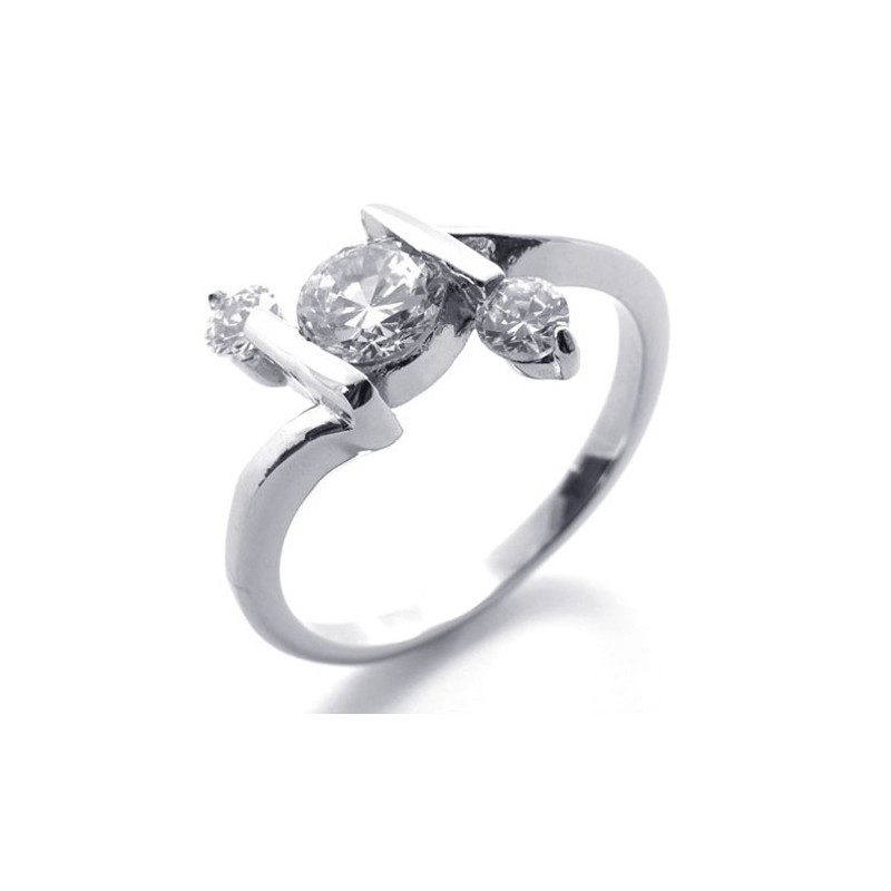 Anello In Titanio Con Diamanti Per Donna Anello In Titanio Con Diamanti Per Donna