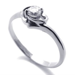 Anello In Titanio Con Diamanti Per Donna