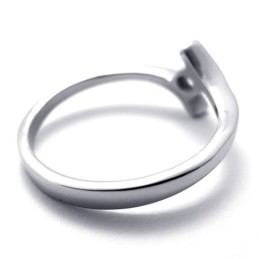 Anello In Titanio Con Diamanti Per Donna