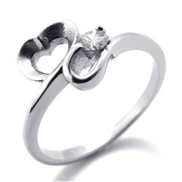Anello Da Donna In Titanio Con Diamanti