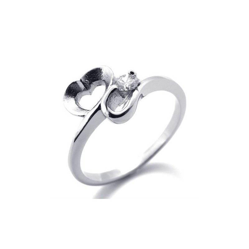 Anello Da Donna In Titanio Con Diamanti Anello Da Donna In Titanio Con Diamanti