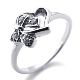 Anello In Titanio Con Diamanti Per Donna