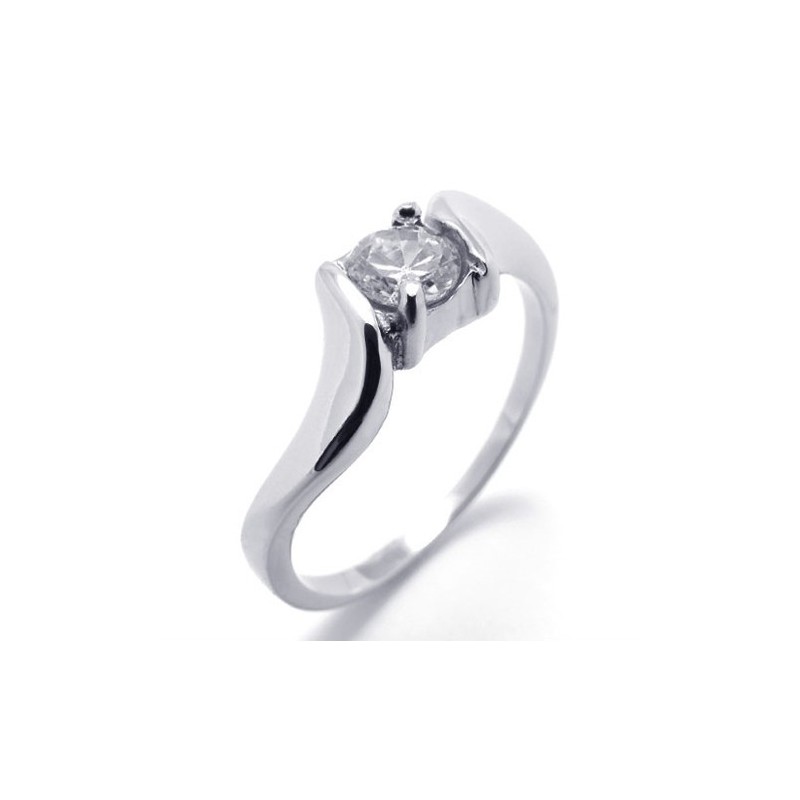 Anello Da Donna In Titanio Con Diamanti Anello Da Donna In Titanio Con Diamanti
