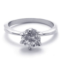 Anello In Titanio Con Diamanti