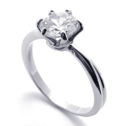 Anello In Titanio Con Diamanti
