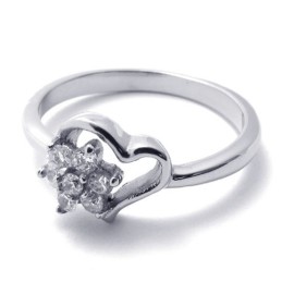 Anello In Titanio Con Diamanti
