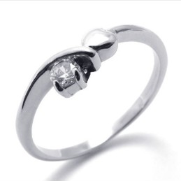 Anello In Titanio Con Diamanti