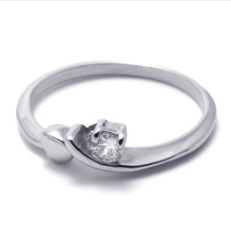 Anello In Titanio Con Diamanti