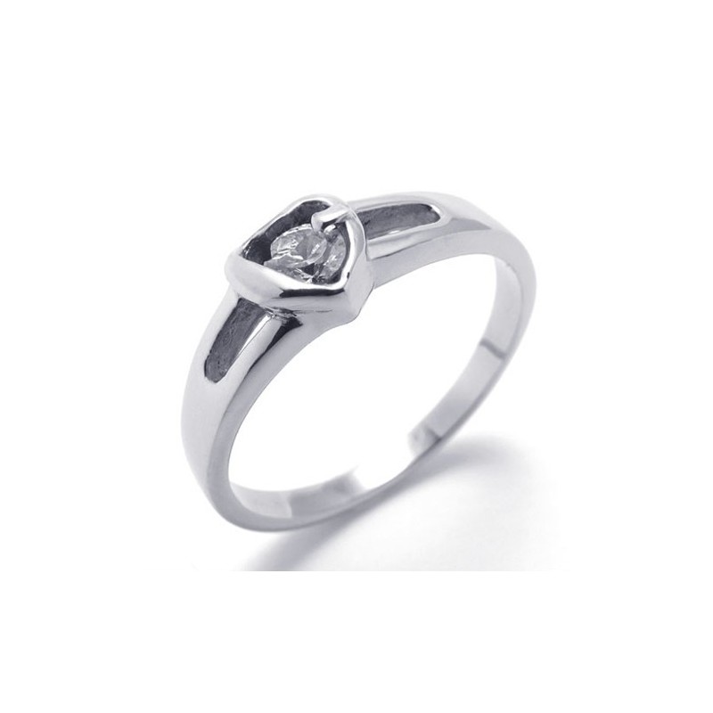 Anello In Titanio Con Diamanti Per Donna Anello In Titanio Con Diamanti Per Donna