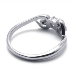 Anello In Titanio Con Diamanti Per Donna