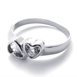 Anello Da Donna In Titanio Con Diamanti